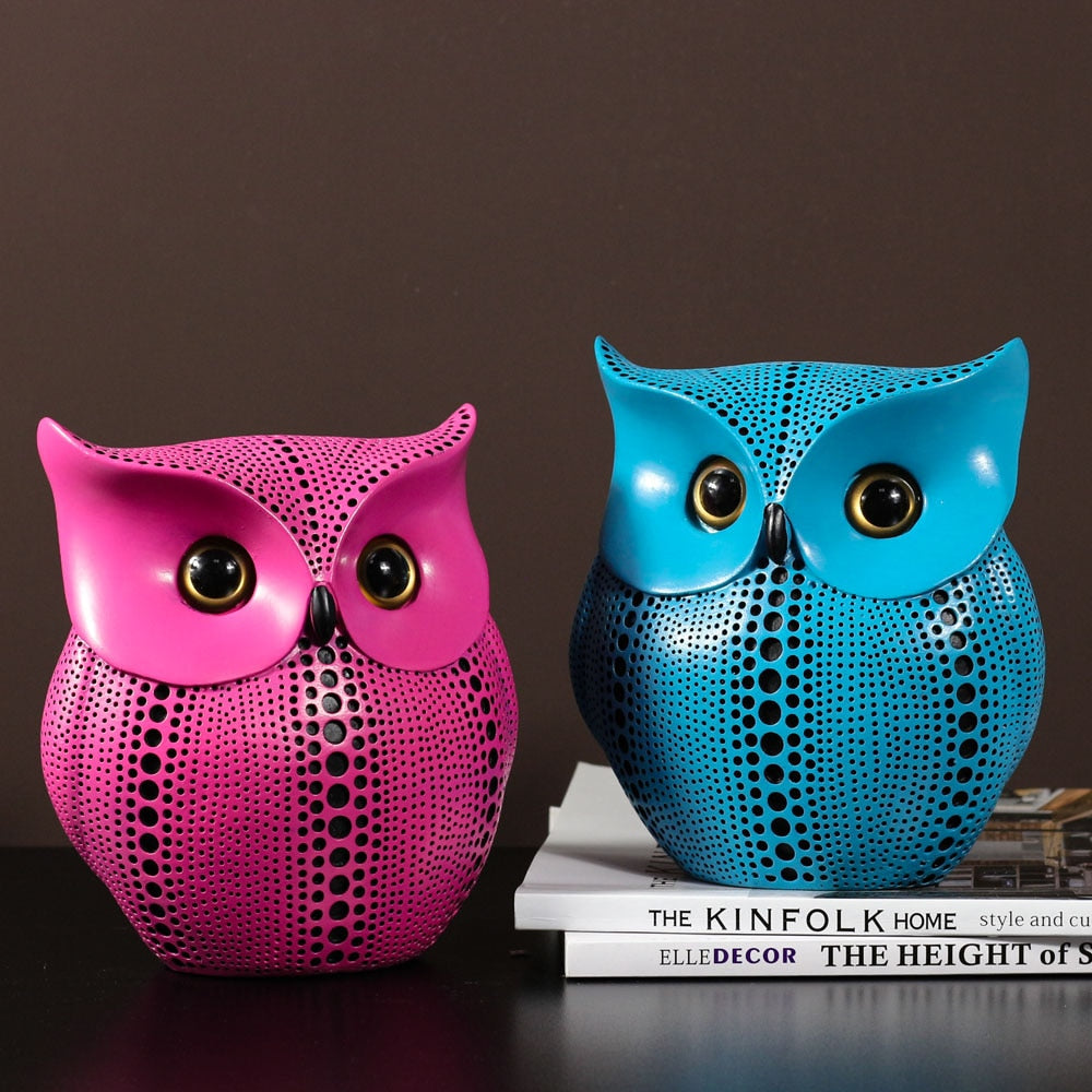 Abstract Owl Figurine