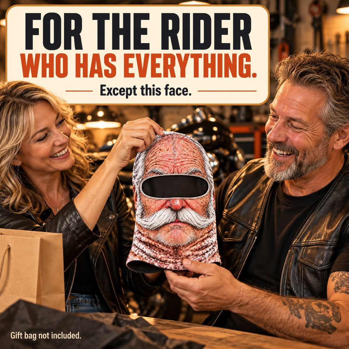 😂 Funny Face Motorcycle Balaclava