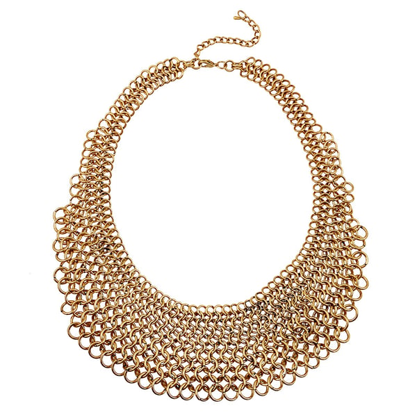 🔥HOT SALE🔥Geometric Circular Link Statement Collar Necklace