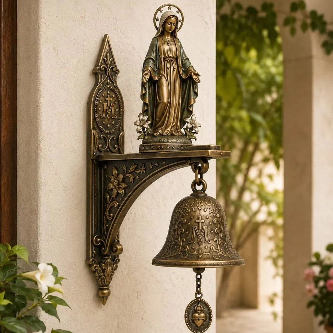 🔥HOT SALE🔥🙏 Our Lady of Grace Wall Bell – A Gift of Faith, Grace & Love 🔔