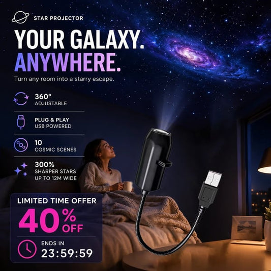 ✨ Plug-and-Play HD Star Projecto