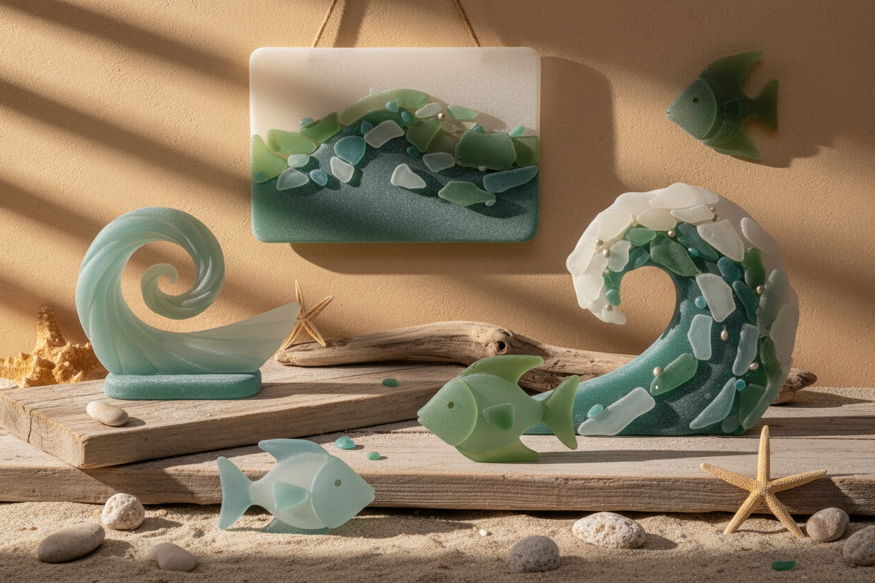 Sea Glass Art Decor
