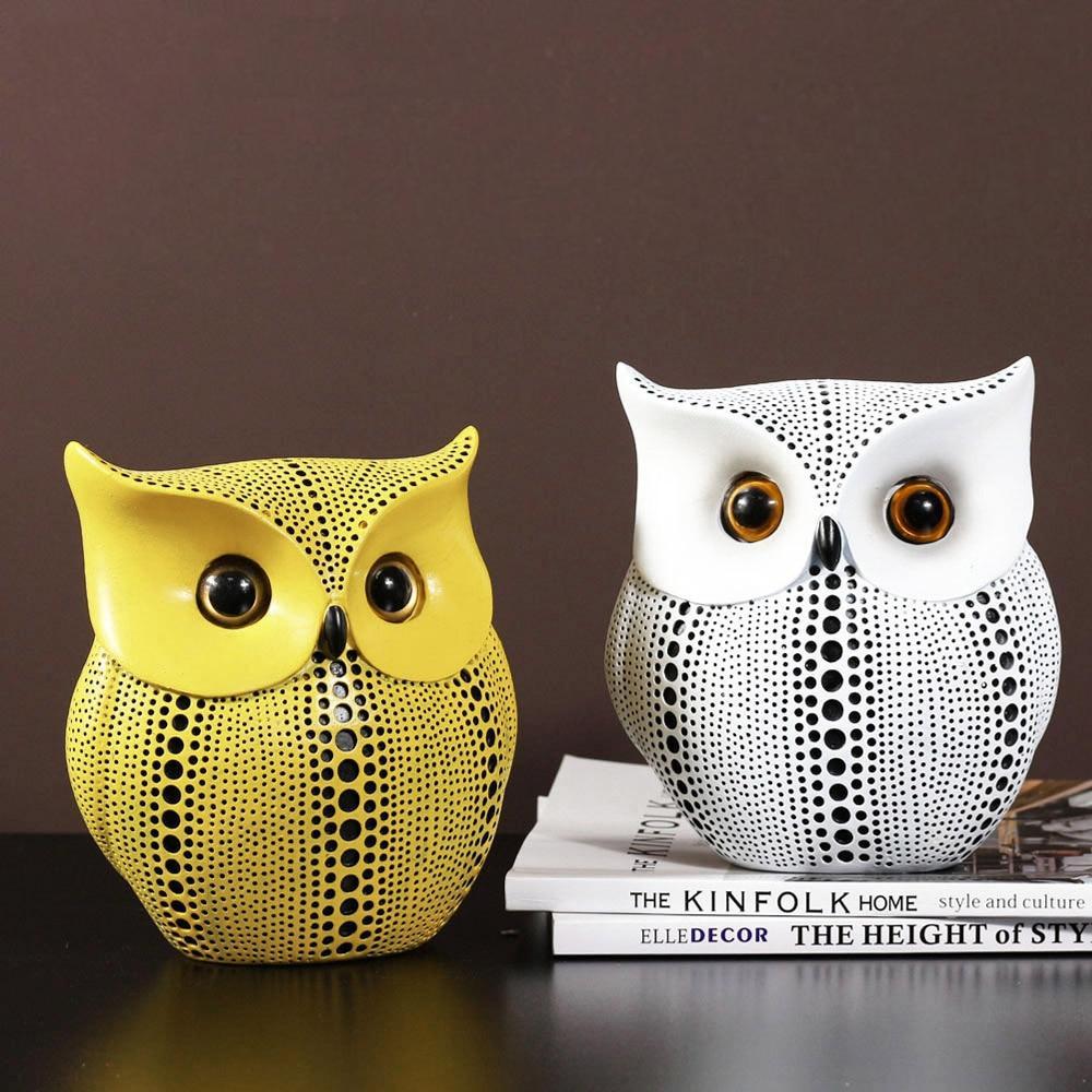 Abstract Owl Figurine