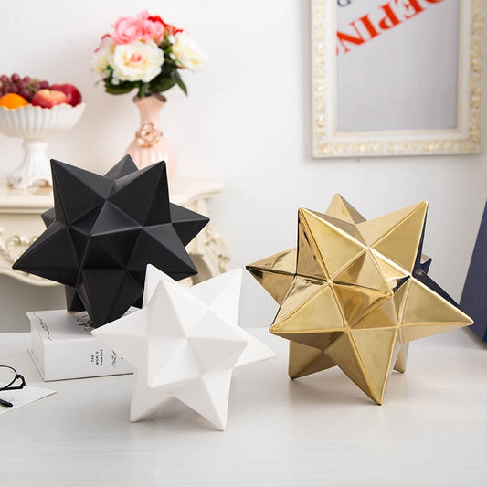 Ceramic Star Shaped Particle Decor