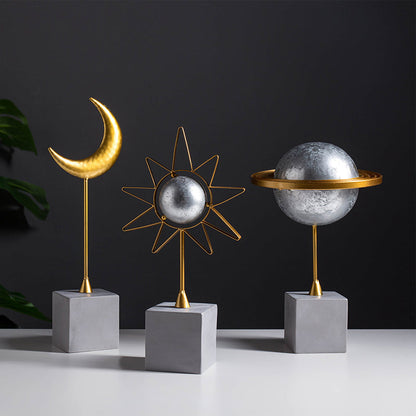 Planet Sun Moon Decor