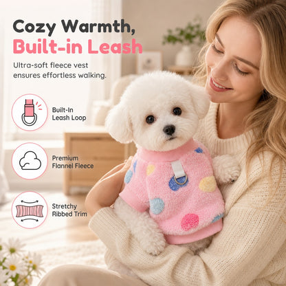 🐶 Dog Vest With Built-In Leash – Warm & Easy to Wear