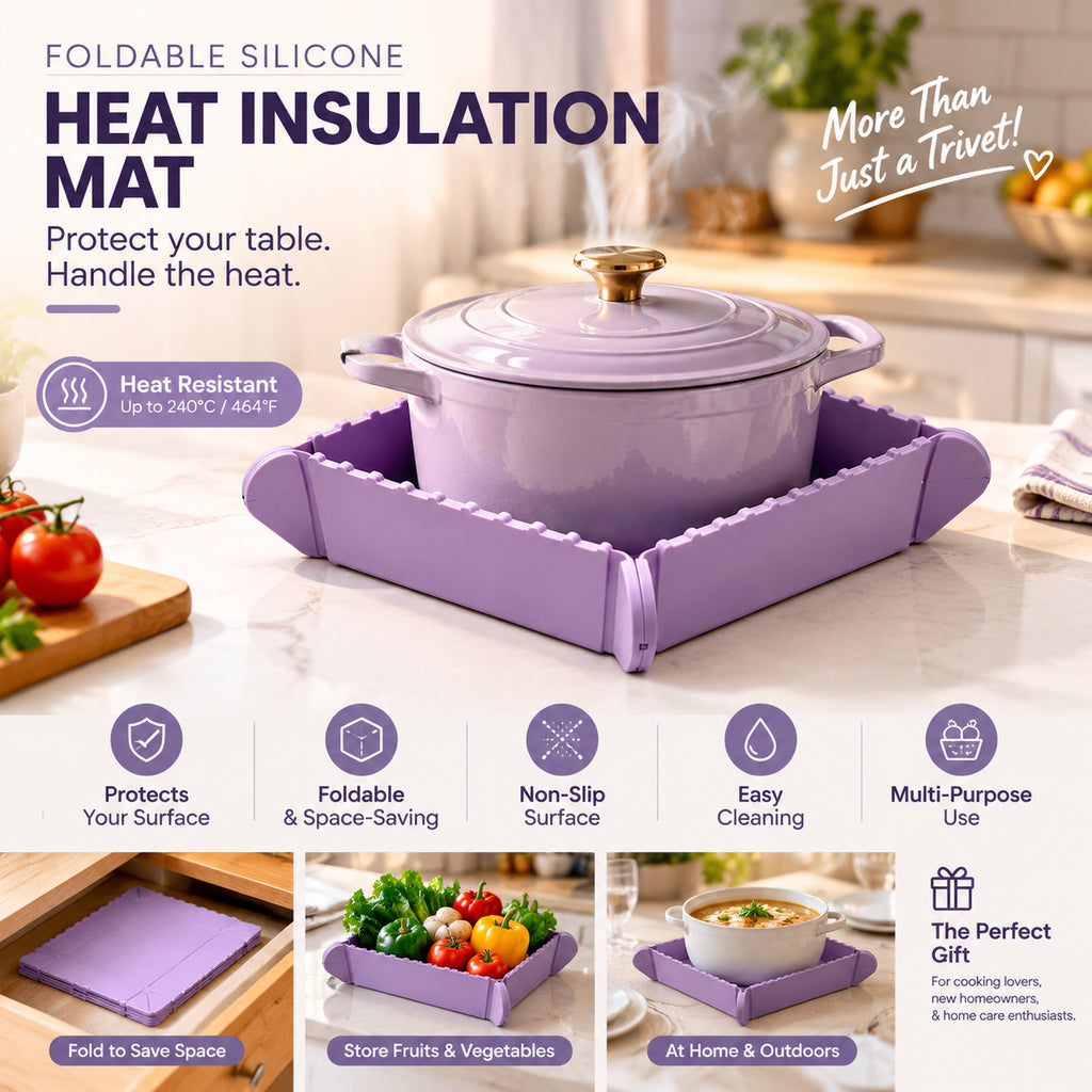 🔥 2-in-1 Magnetic Heat-Resistant Pot Mat & Tray 🛒