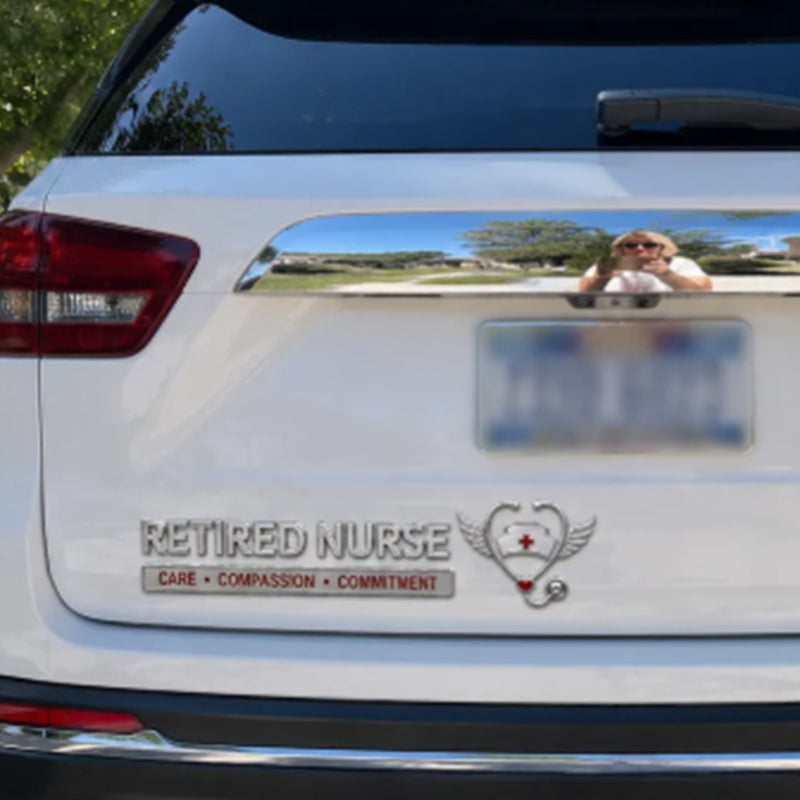 Retired Nurse Metal Car Emblem❤️