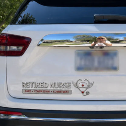 Retired Nurse Metal Car Emblem❤️