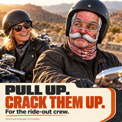 😂 Funny Face Motorcycle Balaclava