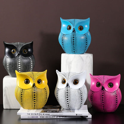 Abstract Owl Figurine