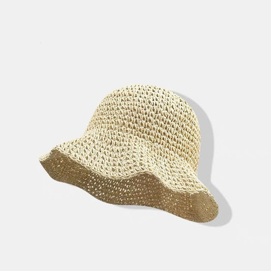 Women's Handwoven Wide-Brim Straw Hat