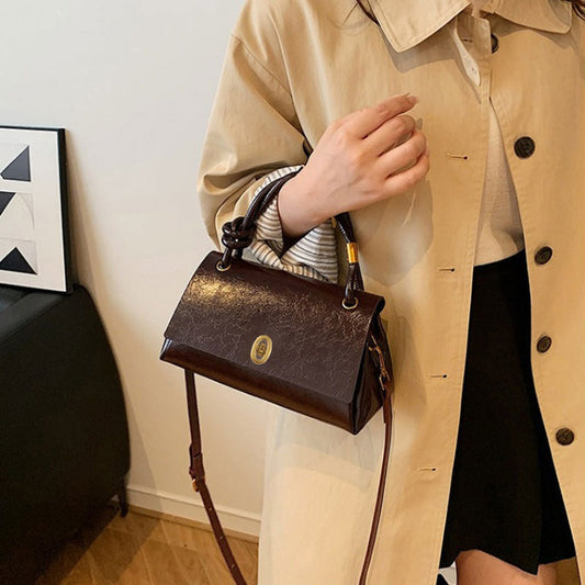 👜 Women's Mini Top Handle Crossbody Bag – 3-Way Wear | Large Capacity PU Leather Handbag | Smooth Zipper Closure | Chic & Compact Daily Purse ✨