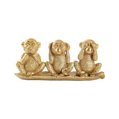 Three Wise Golden Monkeys