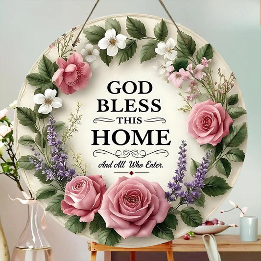 Round Floral Welcome Decor