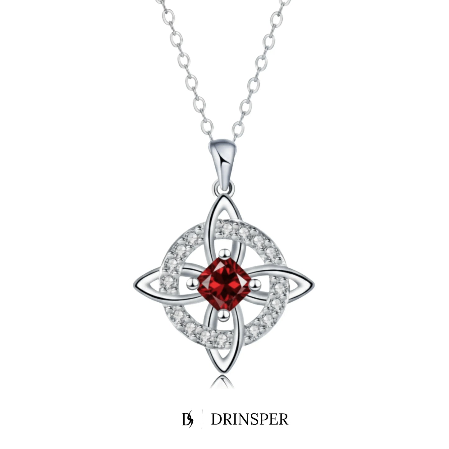 Mystical Birthstone Witches Knot Necklace – Natural Crystal🔮💞Protect Your Loved Ones