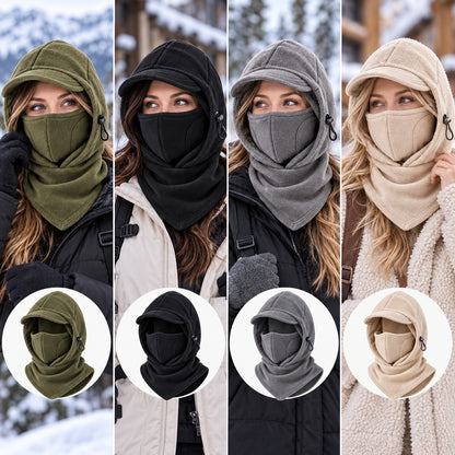 🔥🥶Fleece Double Layer Integrated Mask Hat
