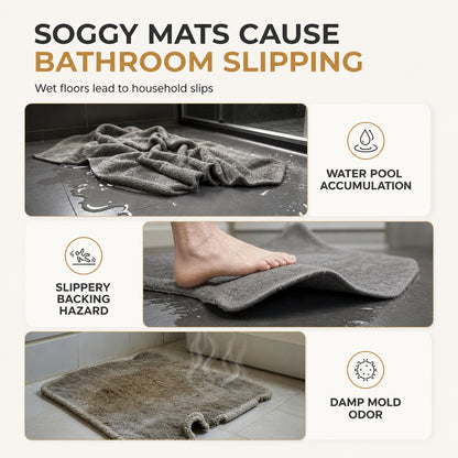 📢📢50% OFF !! ⏰Non-Slip Water Absorbent Bathroom Mat