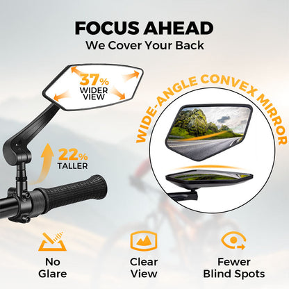 ⏳Limited-time 50% off⏰360° Rotatable Adjustable Bicycle Rearview Mirror🚴