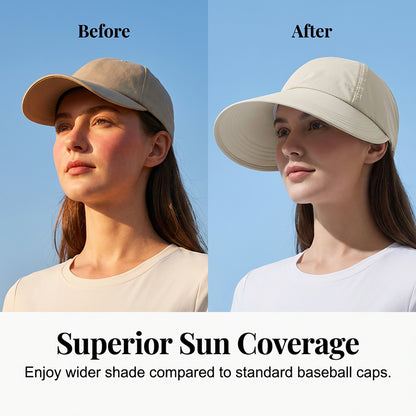 🧢 Women's Wide-Brim Sun Hat – UV Protection, Quick-Dry Fabric & Breathable Comfort 🌊