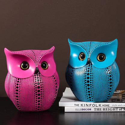 Abstract Owl Figurine