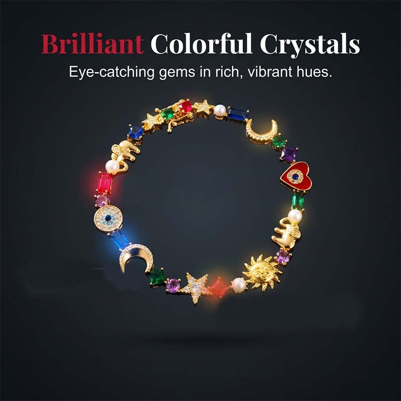 💕New Arrival💫Whimsical Celestial Charm Bracelet✨(Free Storage Box)
