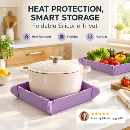 🔥 2-in-1 Magnetic Heat-Resistant Pot Mat & Tray 🛒