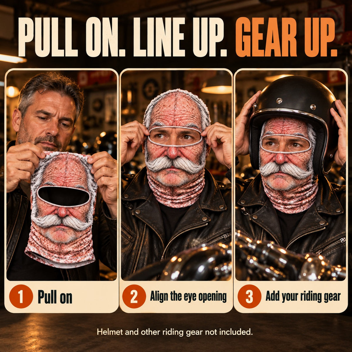 😂 Funny Face Motorcycle Balaclava
