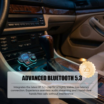 📻 50% OFF NOW! 🚗 Universal Dual-Port Car FM Bluetooth Transmitter – Wireless Music, Hands-Free Calling & Dual USB Charger 🔌