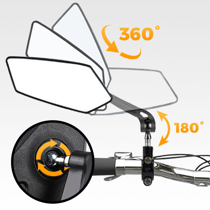 ⏳Limited-time 50% off⏰360° Rotatable Adjustable Bicycle Rearview Mirror🚴