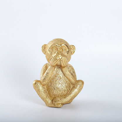 Three Wise Golden Monkeys