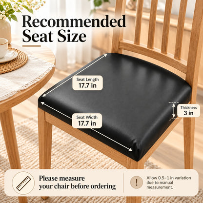 ✨ PU Leather Chair Protector – Waterproof & Oil-Resistant Seat Covers for Dining Chairs, Removable & Washable