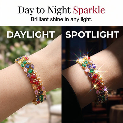 💫50% OFF NOW!💟Women's Elegant Multicolor Tennis Bracelet