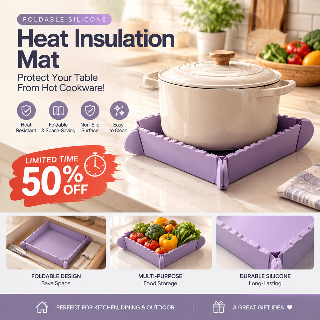 🔥 2-in-1 Magnetic Heat-Resistant Pot Mat & Tray 🛒