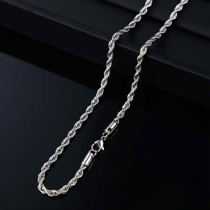 Brilliant Twisted Rope Necklace