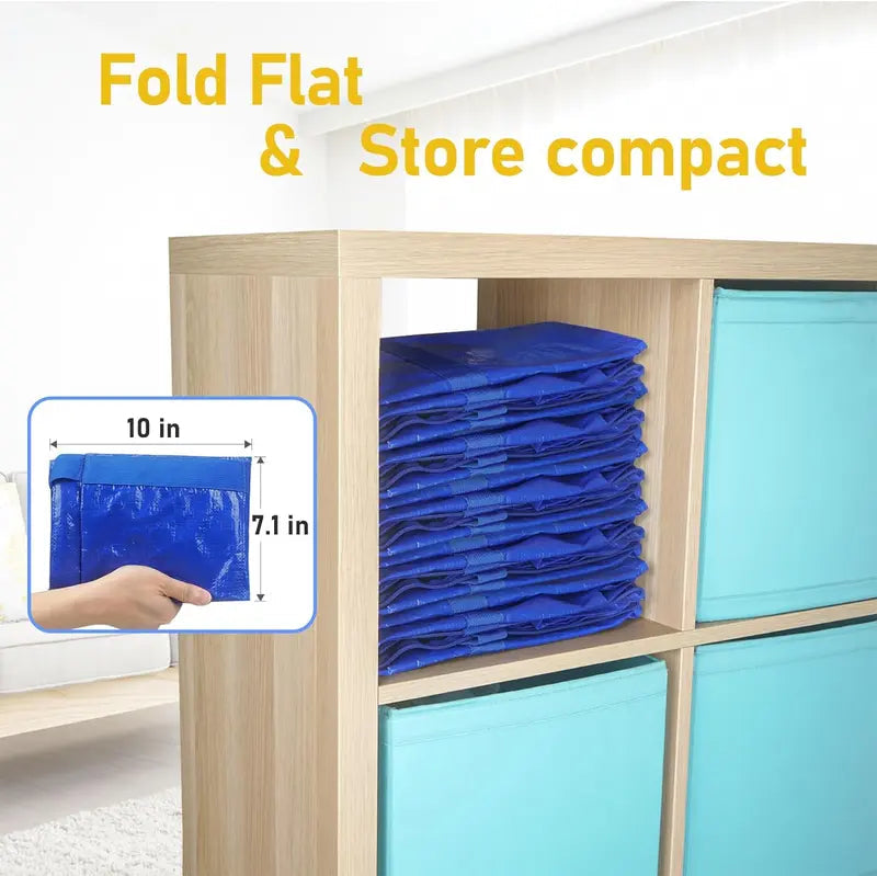 Extra Large Moving Bags Heavy Duty with Zippers & Carrying Handles