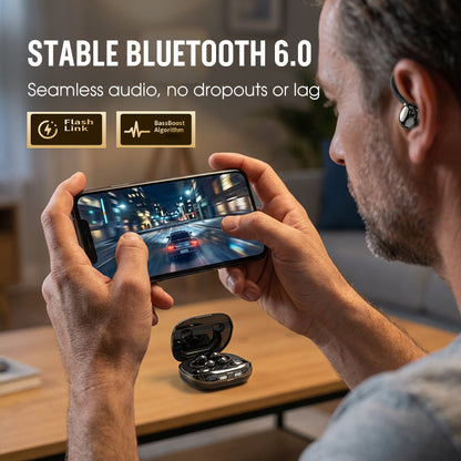 ⏳🔥LIMITED-TIME 50% OFF! ⏰Bluetooth 6.0 Earbuds – 96H Playtime, 2-in-1 Design & AI Noise Reduction 🎵