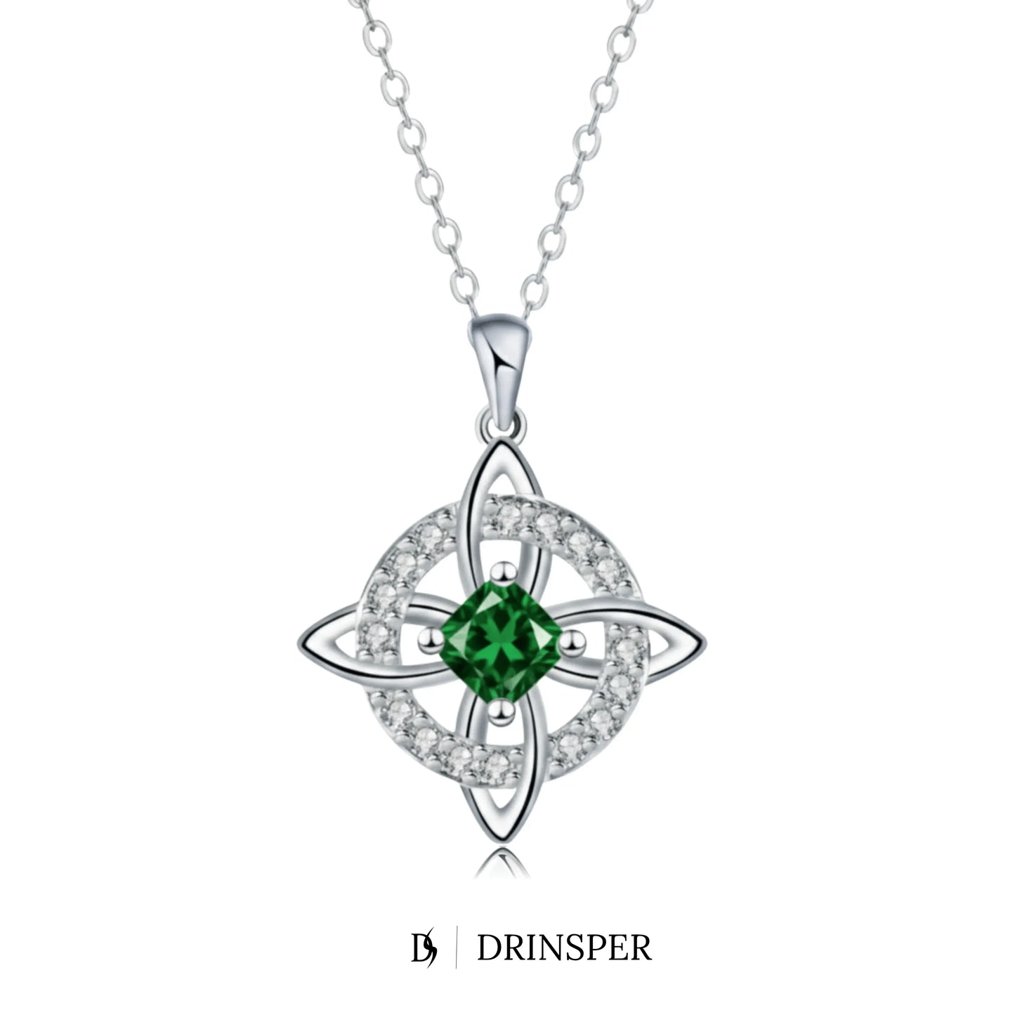 Mystical Birthstone Witches Knot Necklace – Natural Crystal🔮💞Protect Your Loved Ones