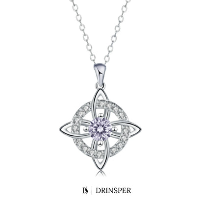 Mystical Birthstone Witches Knot Necklace – Natural Crystal🔮💞Protect Your Loved Ones