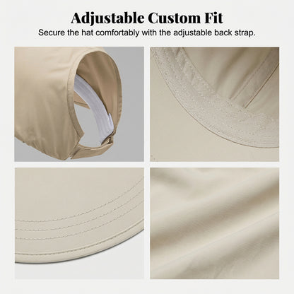 🧢 Women's Wide-Brim Sun Hat – UV Protection, Quick-Dry Fabric & Breathable Comfort 🌊