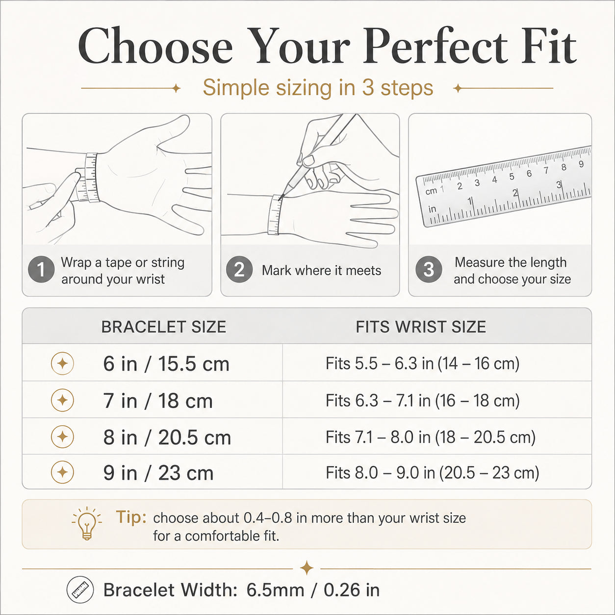 ✨ Gold Tennis Bracelet 6.5mm – CZ Clover Design, Gift for All