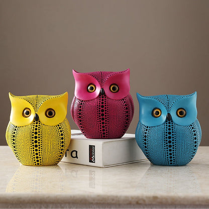 Abstract Owl Figurine