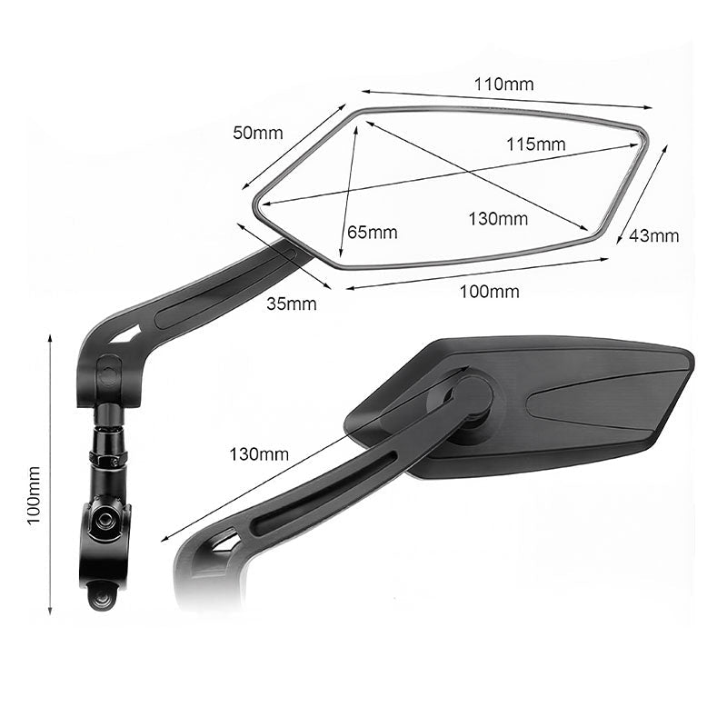 ⏳Limited-time 50% off⏰360° Rotatable Adjustable Bicycle Rearview Mirror🚴