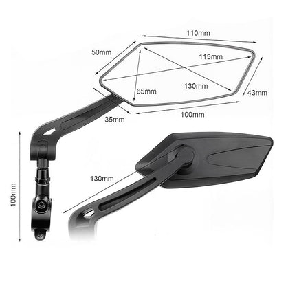 ⏳Limited-time 50% off⏰360° Rotatable Adjustable Bicycle Rearview Mirror🚴