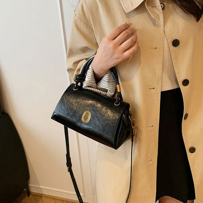👜 Women's Mini Top Handle Crossbody Bag – 3-Way Wear | Large Capacity PU Leather Handbag | Smooth Zipper Closure | Chic & Compact Daily Purse ✨