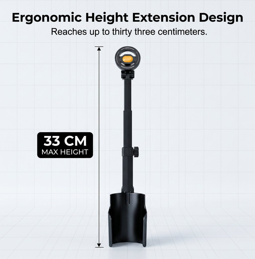 🔥Car Cup Holder Phone Mount – 360° adjustable, strong N52 magnet, one-handed operation, fits all phones, stable magnetic and clamp models for safe driving
