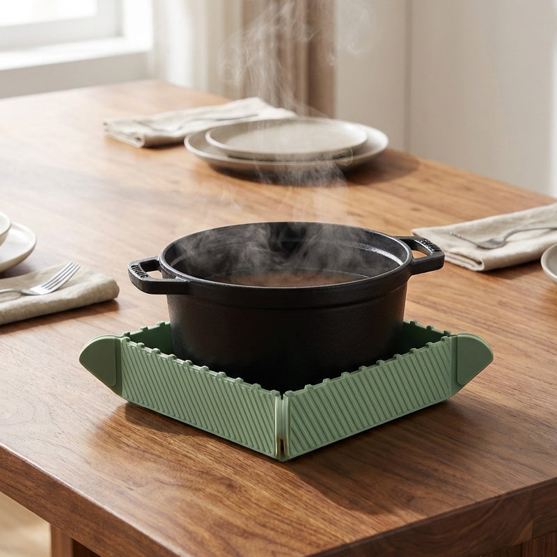 🔥 2-in-1 Magnetic Heat-Resistant Pot Mat & Tray 🛒