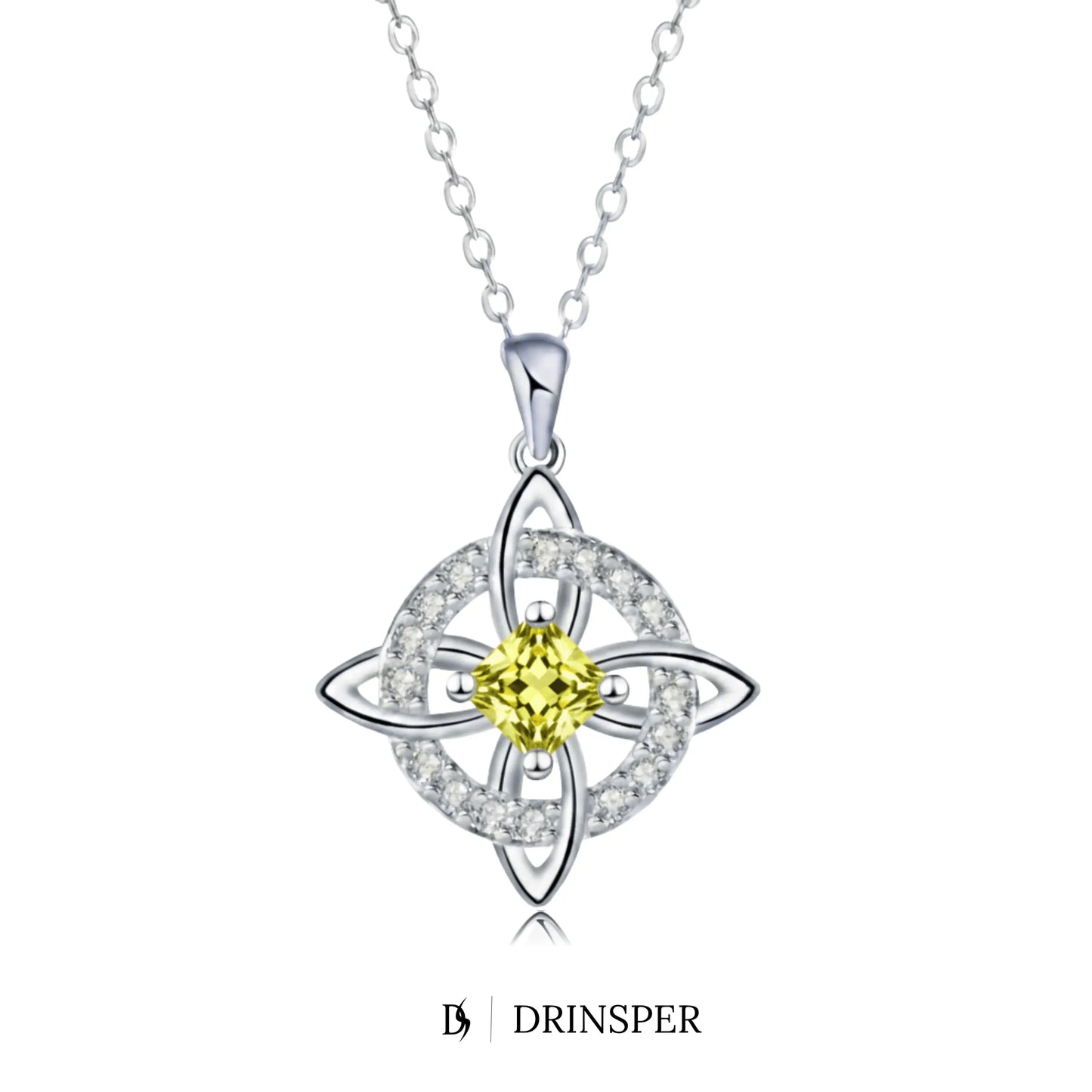 Mystical Birthstone Witches Knot Necklace – Natural Crystal🔮💞Protect Your Loved Ones