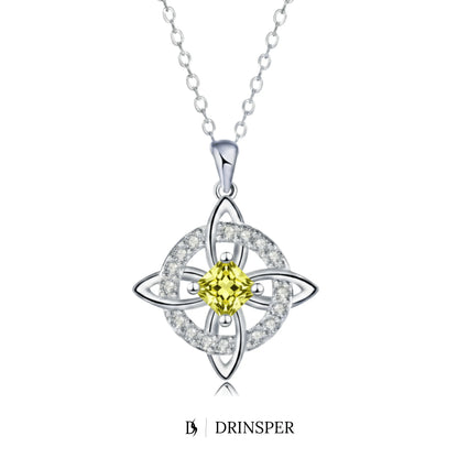 Mystical Birthstone Witches Knot Necklace – Natural Crystal🔮💞Protect Your Loved Ones