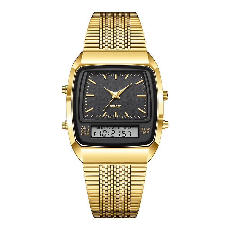 ⌚✨ Retro Style Square Face Multifunction Watch – Chronograph, Date Display & Classic Design 🕰️